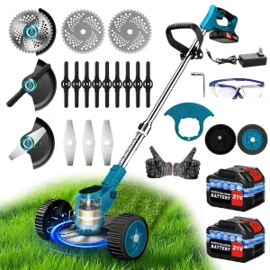 Cordless Lawn Mower & Weed Trimmer Tool